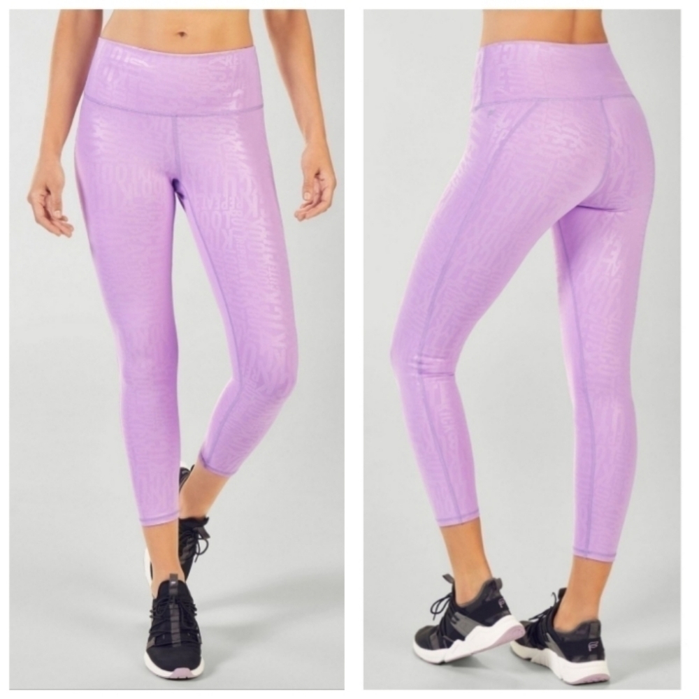 Fabletics Define PowerHold High-Waisted 7/8 Leggings Size S (Inseam 23")